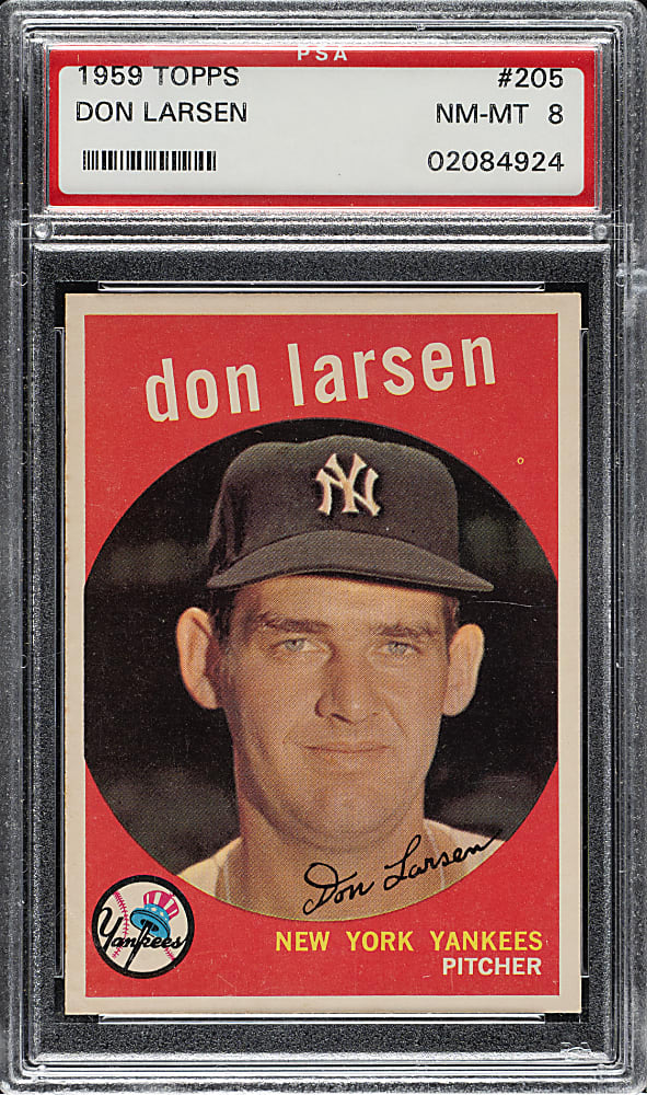 1959 Topps #205 Don Larsen PSA NM-MT 8