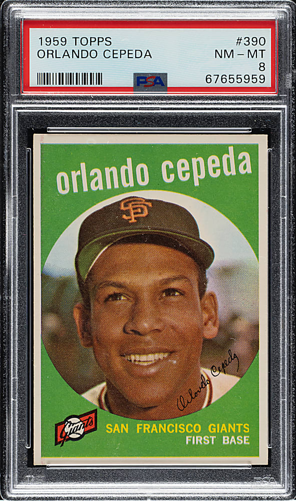 1959 Topps #390 Orlando Cepeda PSA NM-MT 8