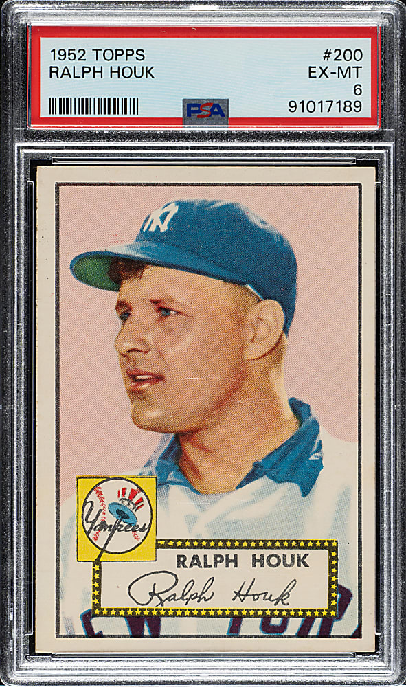 1952 Topps #200 Ralph Houk PSA EX-MT 6