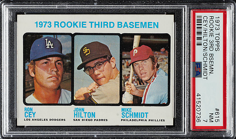 1973 Topps #615 Mike Schmidt Rookie PSA NM 7