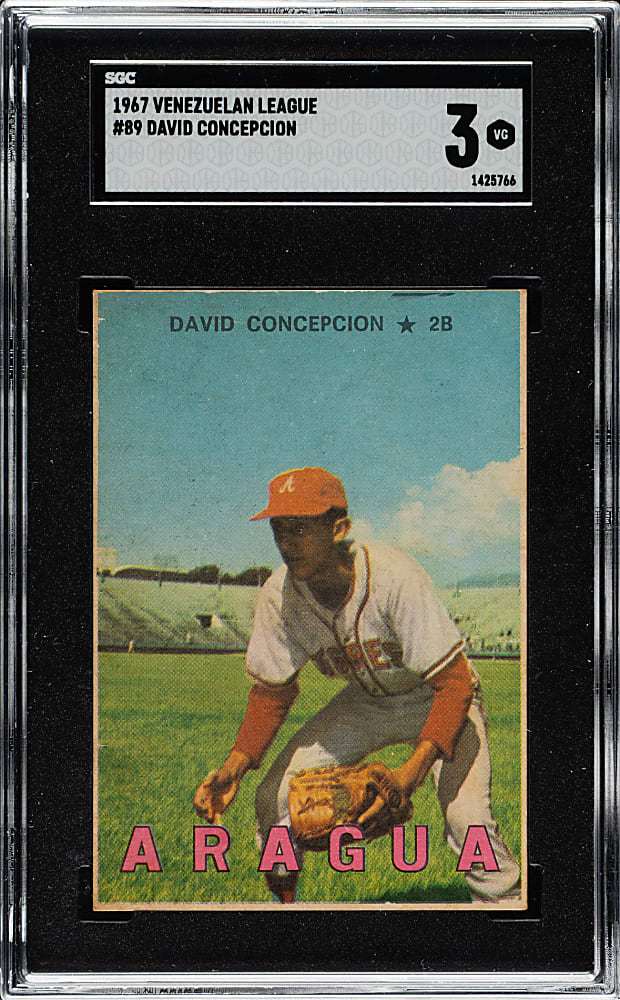 1967 Topps Venezuelan "Winter League" #89 Dave Concepcion Rookie SGC VG 3