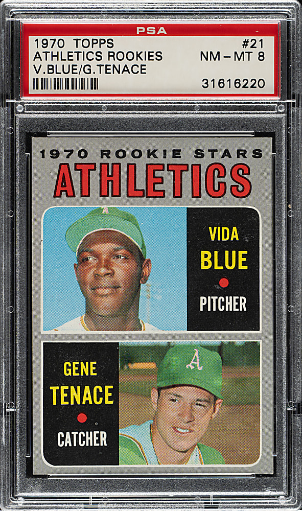 1970 Topps #21 Blue/Tenace PSA NM-MT 8