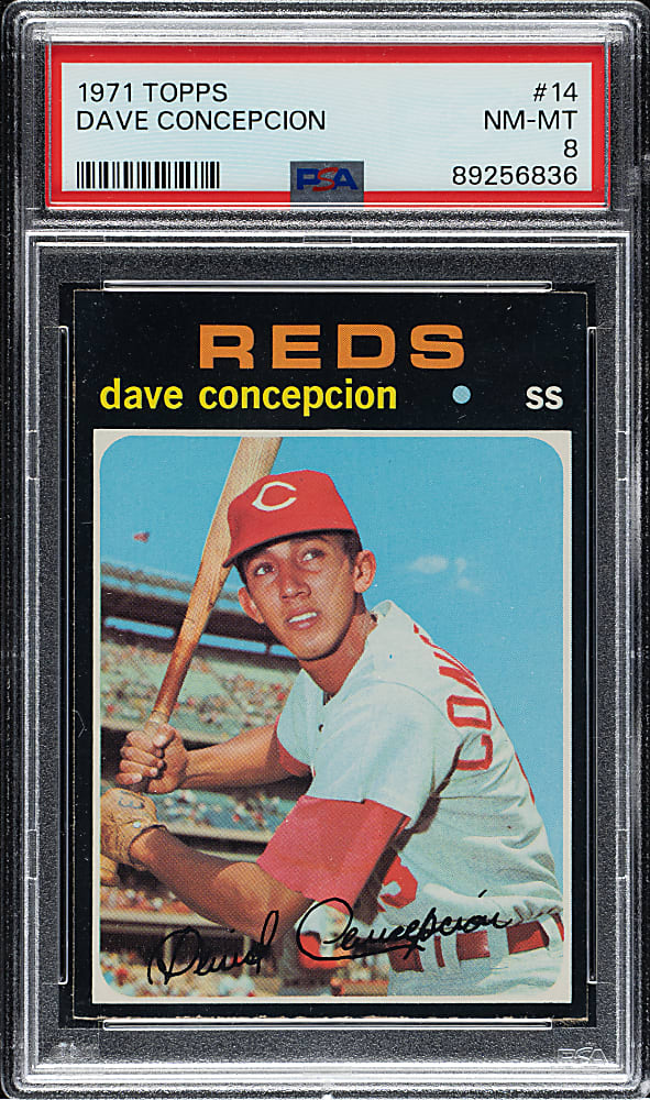 1971 Topps #14 Dave Concepcion Rookie PSA NM-MT 8