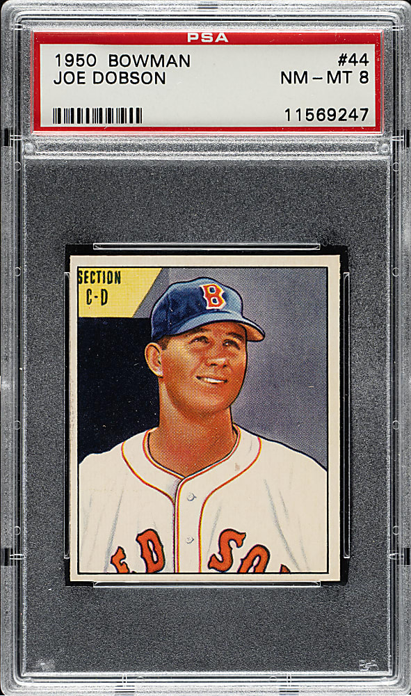 1950 Bowman #44 Joe Dobson PSA NM-MT 8