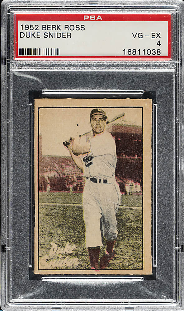 1952 Berk Ross Duke Snider PSA VG-EX 4