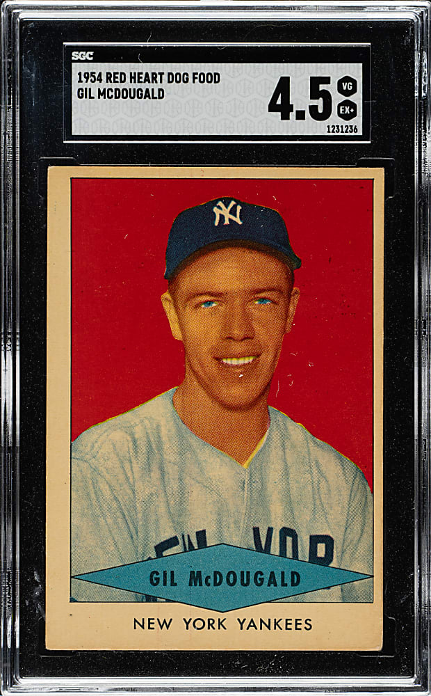 1954 Red Heart Gil McDougald SGC VG/EX+ 4.5