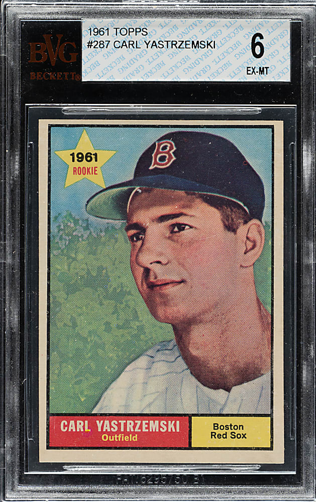 1961 Topps #287 Carl Yastrzemski BVG EX-MT 6