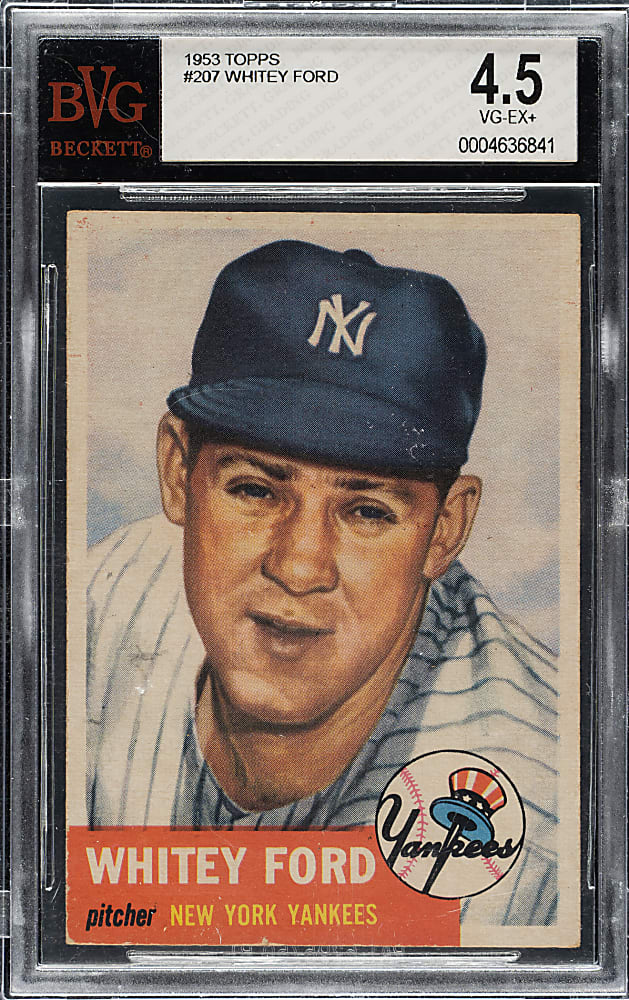 1953 Topps #207 Whitey Ford BVG VG-EX+ 4.5