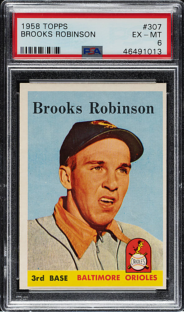 1958 Topps #307 Brooks Robinson PSA EX-MT 6