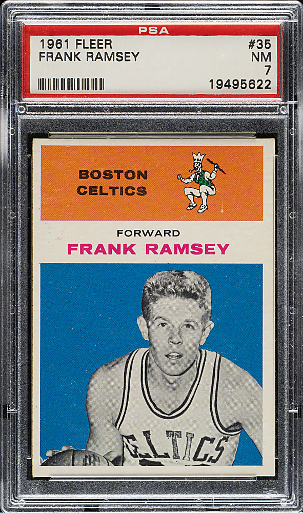 1961-1962 Fleer Basketball #35 Frank Ramsey PSA NM 7
