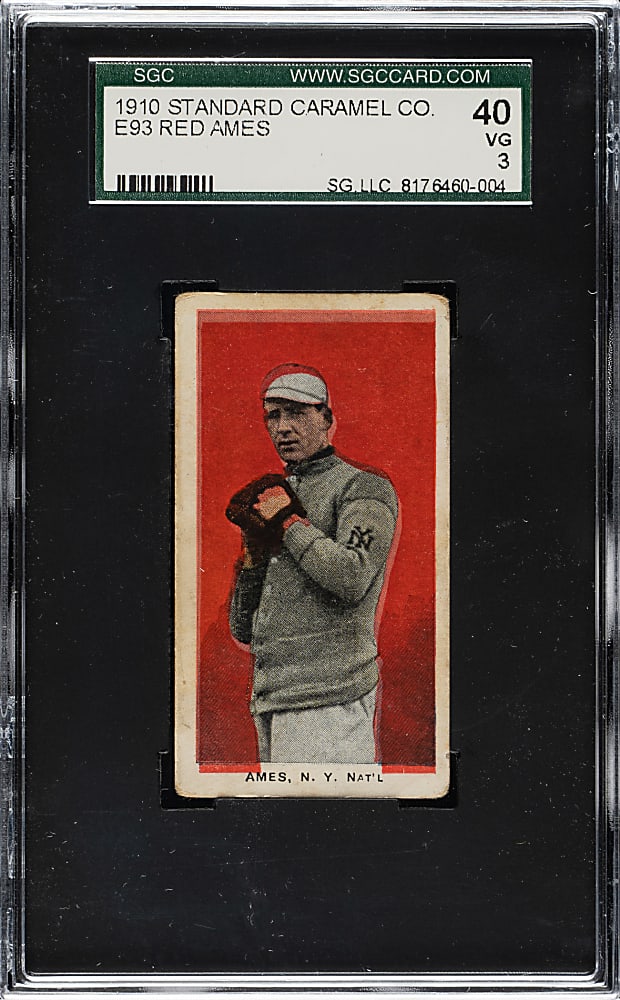1910 E93 Standard Caramel Red Ames SGC VG 40