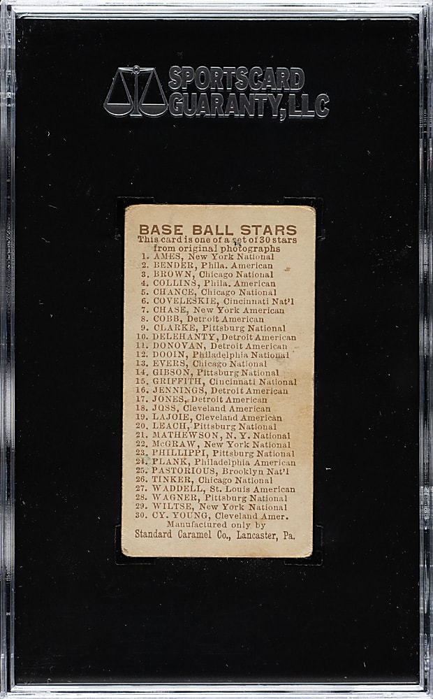 1910 E93 Standard Caramel Red Ames SGC VG 40