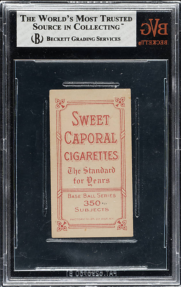 1909-1911 T206 White Border Fred Tenney BVG VG-EX+ 4.5