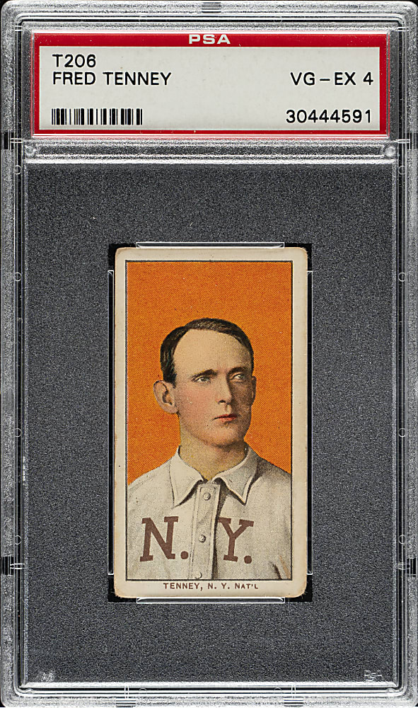 1909-1911 T206 White Border Fred Tenney PSA VG-EX 4