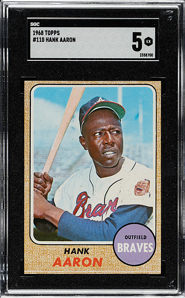 1968 Topps #110 Hank Aaron SGC EX 5