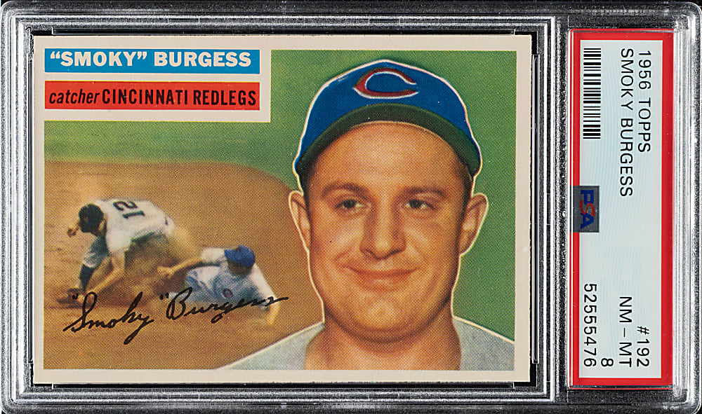 1956 Topps #192 Smoky Burgess PSA NM-MT 8