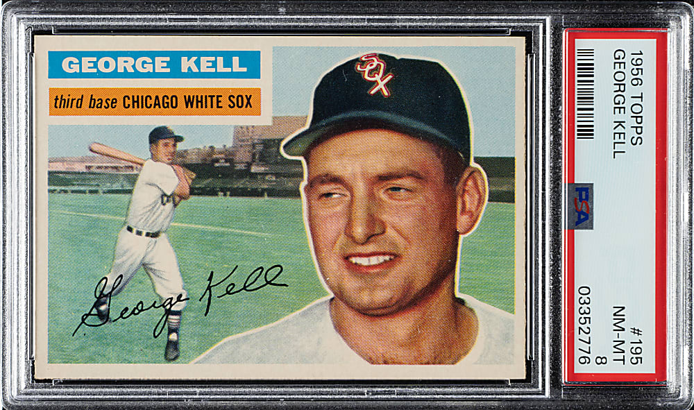 1956 Topps #195 George Kell PSA NM-MT 8