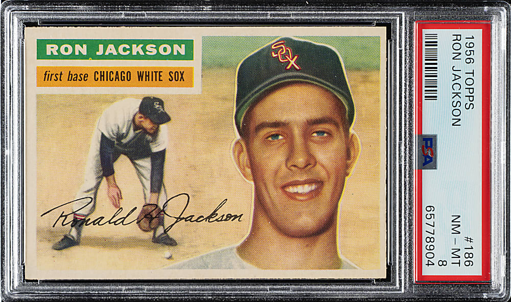 1956 Topps #186 Ron Jackson PSA NM-MT 8