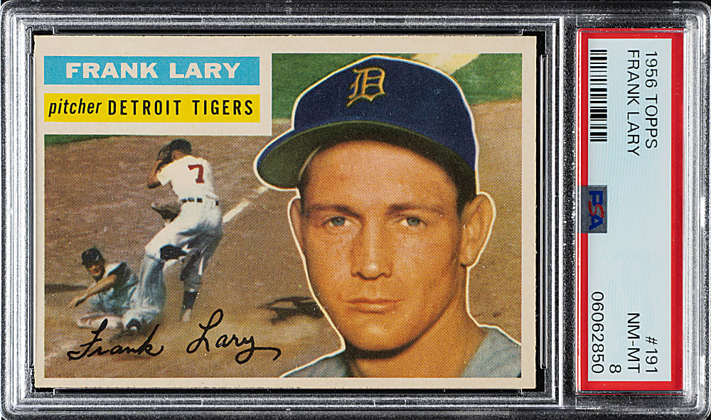 1956 Topps #191 Frank Lary PSA NM-MT 8