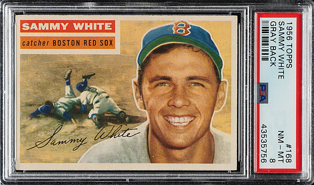 1956 Topps #168 Sammy Gray Back PSA NM-MT 8