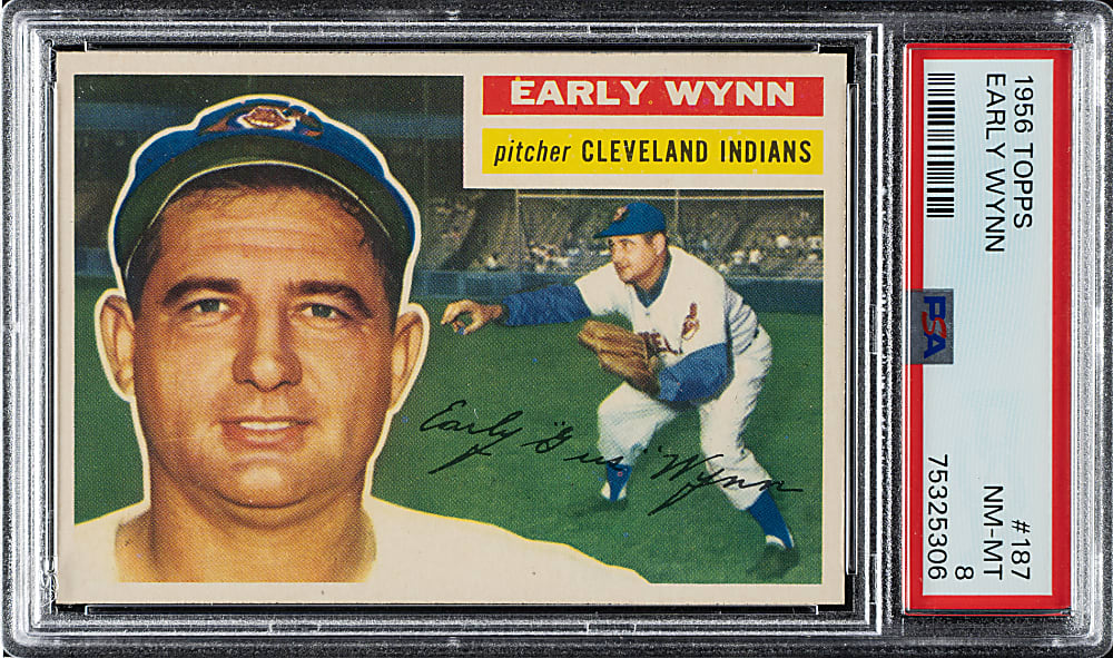 1956 Topps #187 Early Wynn PSA NM-MT 8