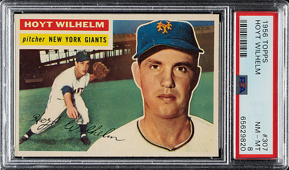 1956 Topps #307 Hoyt Wilhelm PSA NM-MT 8