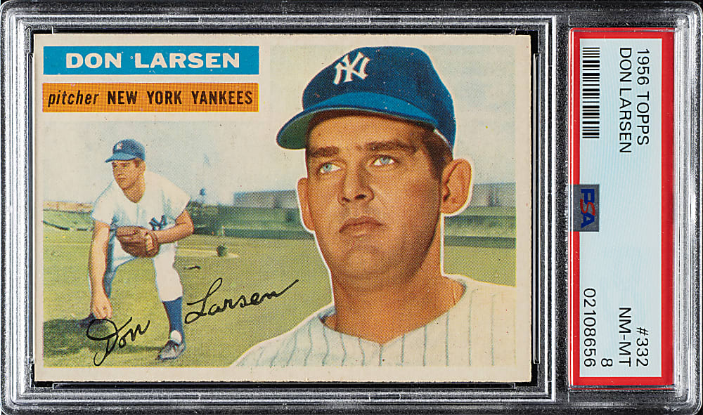 1956 Topps #332 Don Larsen PSA NM-MT 8