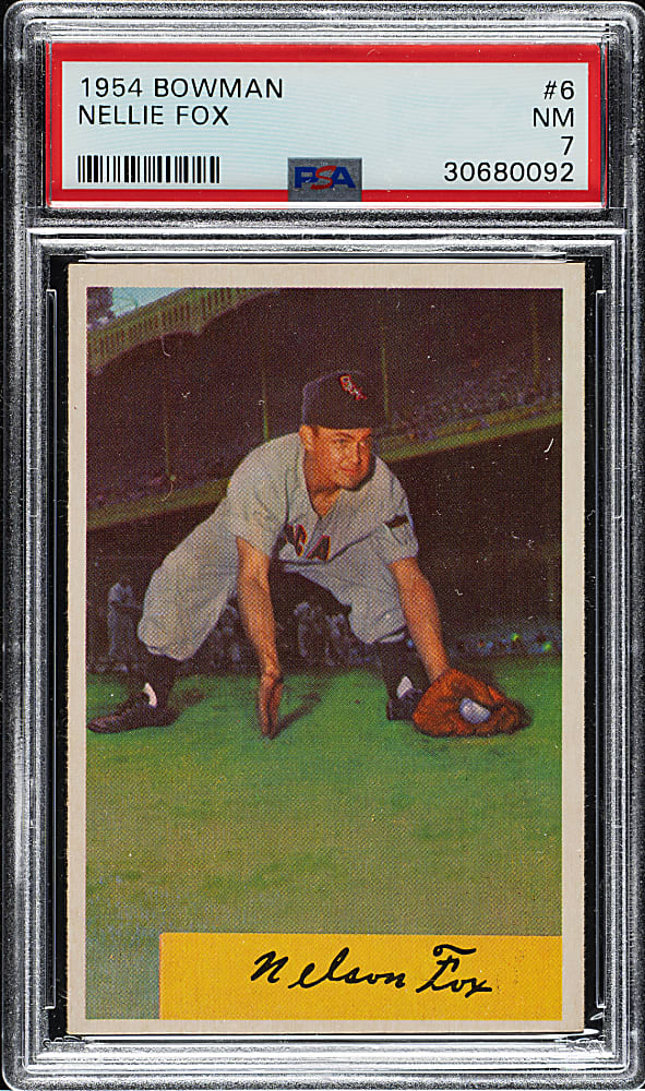 1954 Bowman #6 Nellie Fox PSA NM 7