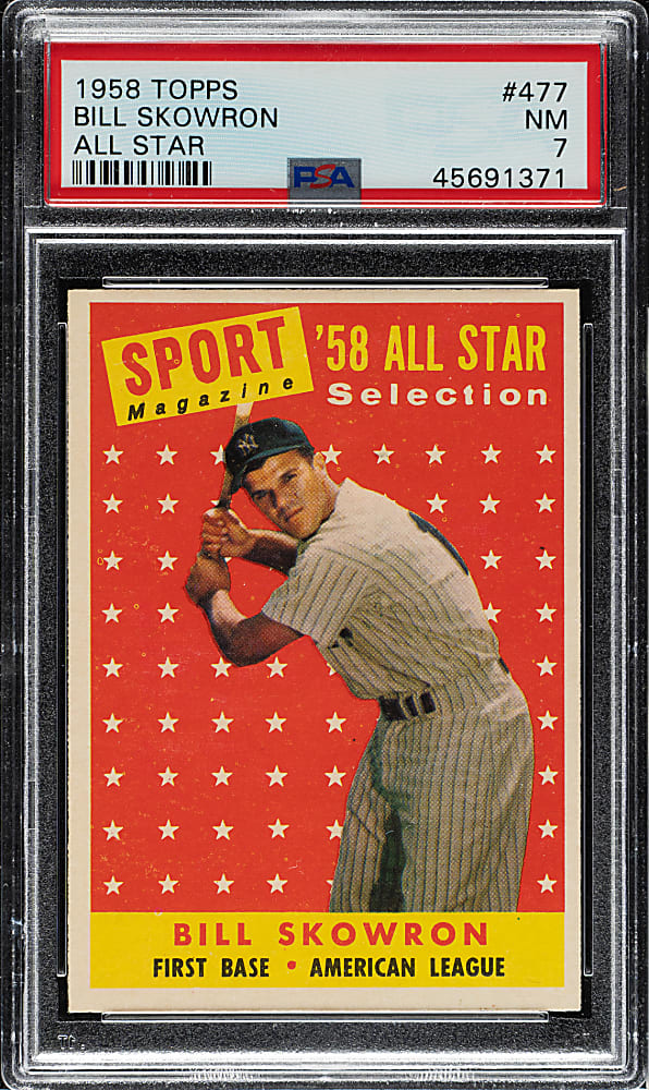 1958 Topps #477 Bill Skowron All-Star PSA NM 7