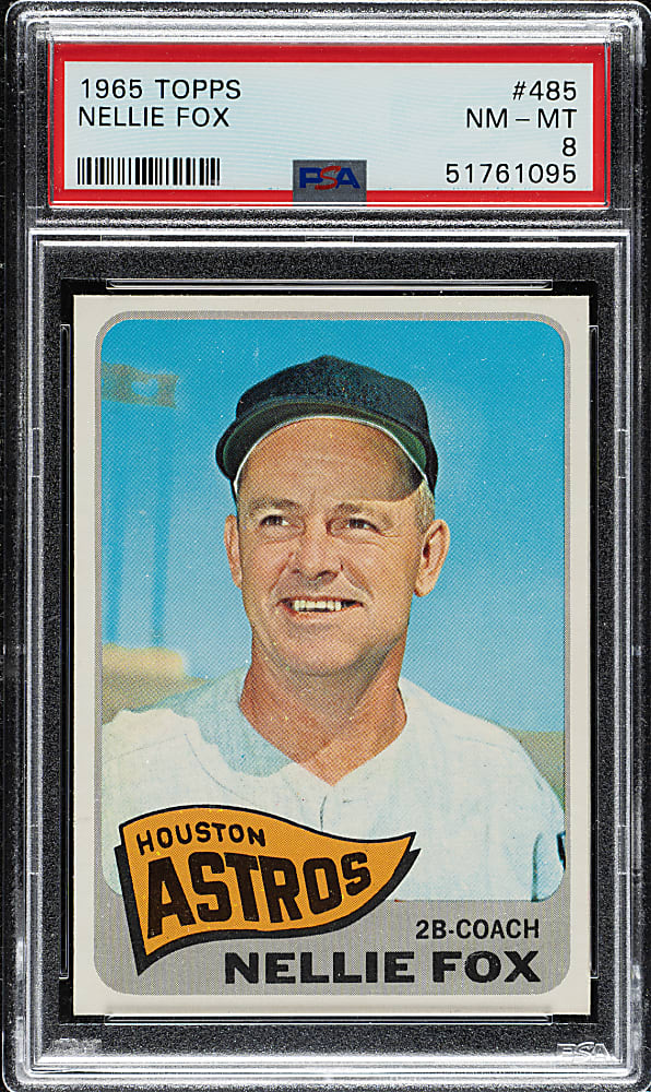 1965 Topps #485 Nellie Fox PSA NM-MT 8