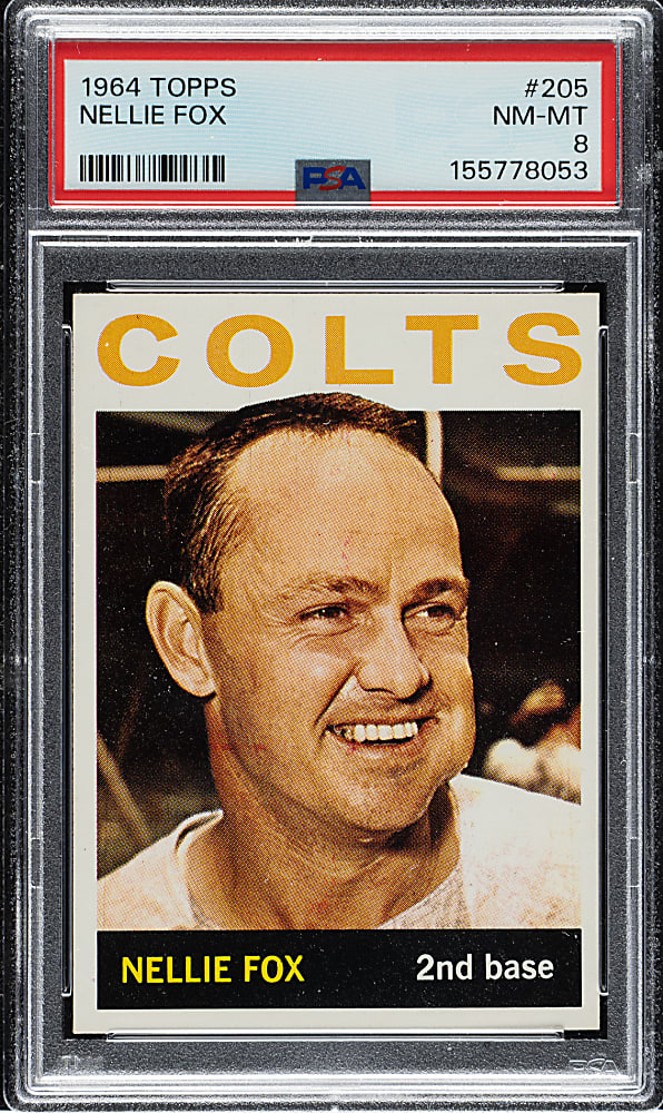 1964 Topps #205 Nellie Fox PSA NM-MT 8