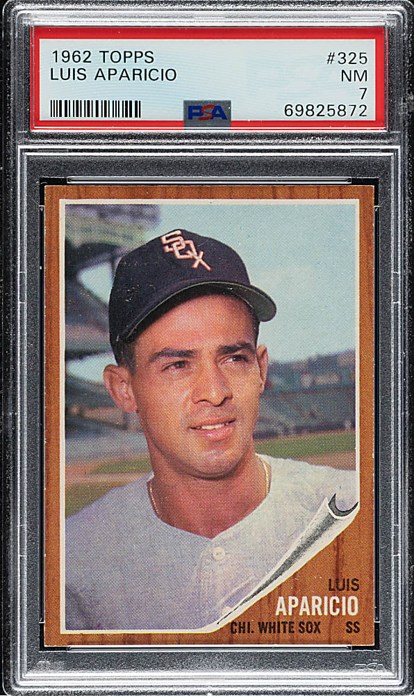 1962 Topps #325 Luis Aparicio PSA NM 7