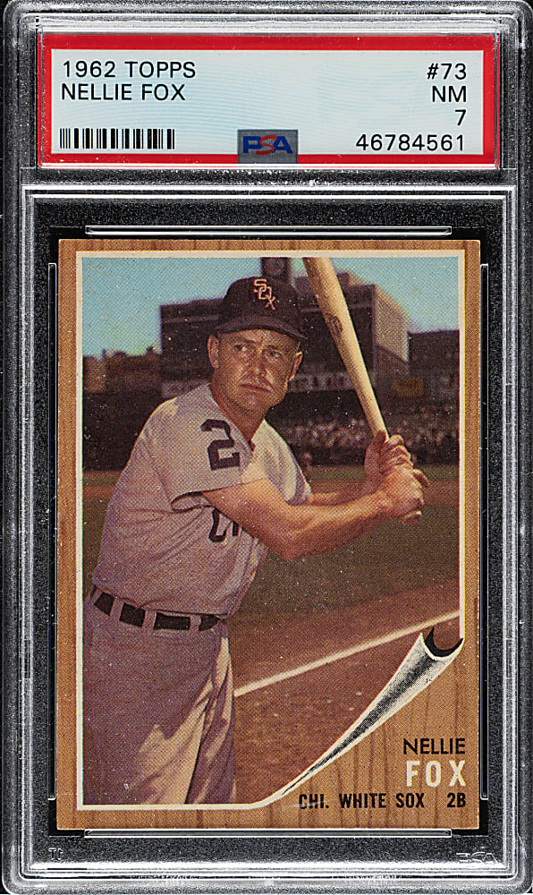 1962 Topps #73 Nellie Fox PSA NM 7
