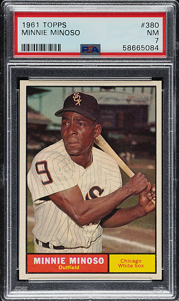 1961 Topps #380 Minnie Minoso PSA NM 7