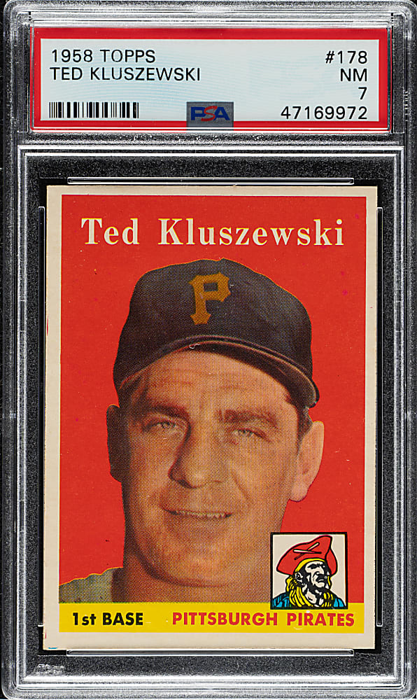 1958 Topps #178 Ted Kluszewski PSA NM 7