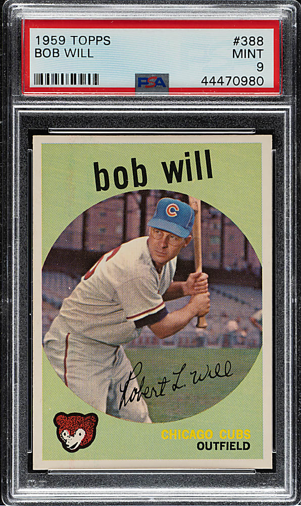1959 Topps #388 Bob Will PSA MINT 9