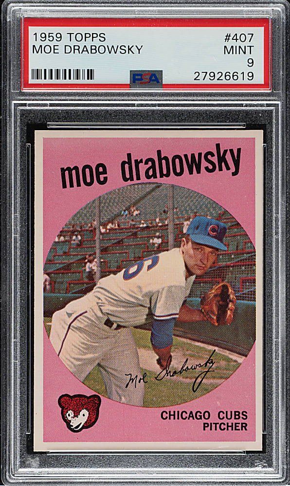 1959 Topps #407 Moe Drabowsky PSA MINT 9