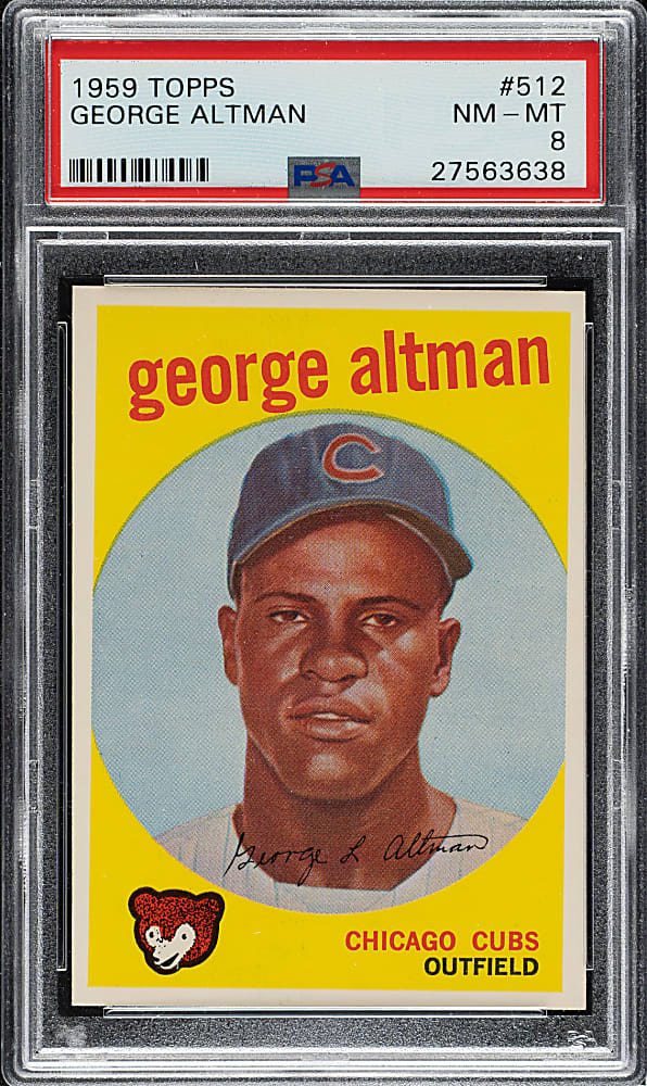 1959 Topps #512 George Altman PSA NM-MT 8