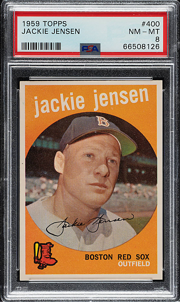 1959 Topps #400 Jackie Jensen PSA NM-MT 8