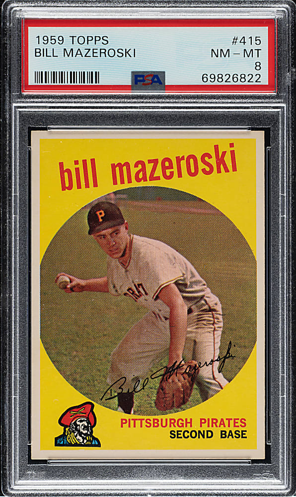 1959 Topps #415 Bill Mazeroski PSA NM-MT 8