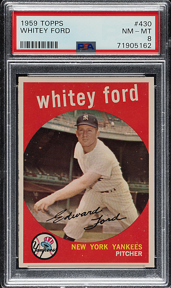 1959 Topps #430 Whitey Ford PSA NM-MT 8
