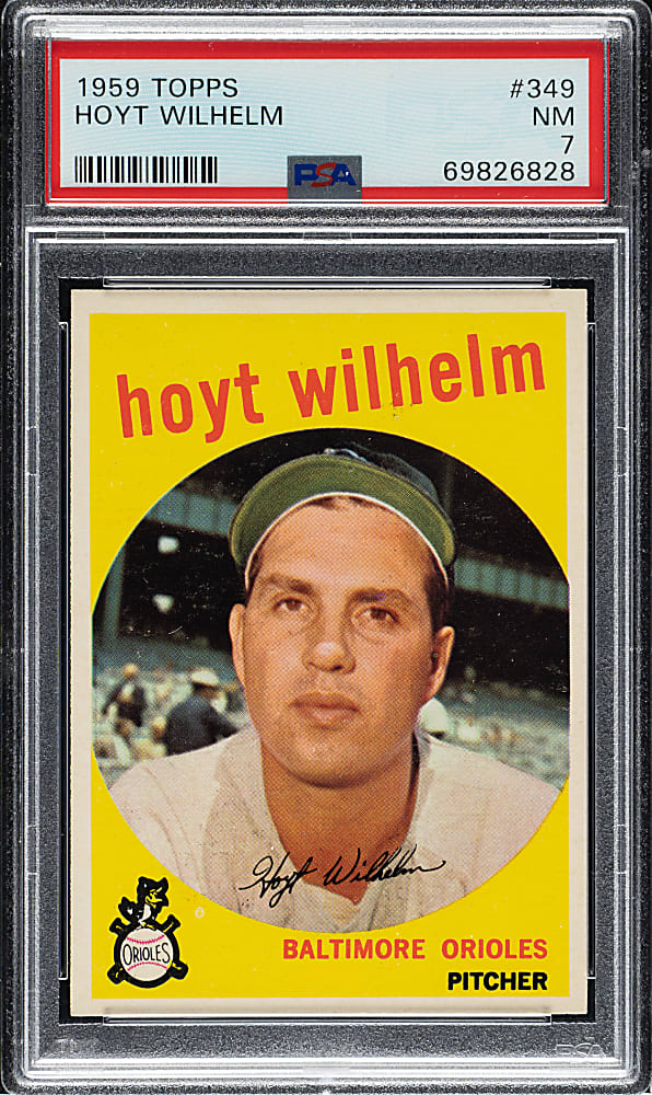 1959 Topps #349 Hoyt Wilhelm PSA NM 7