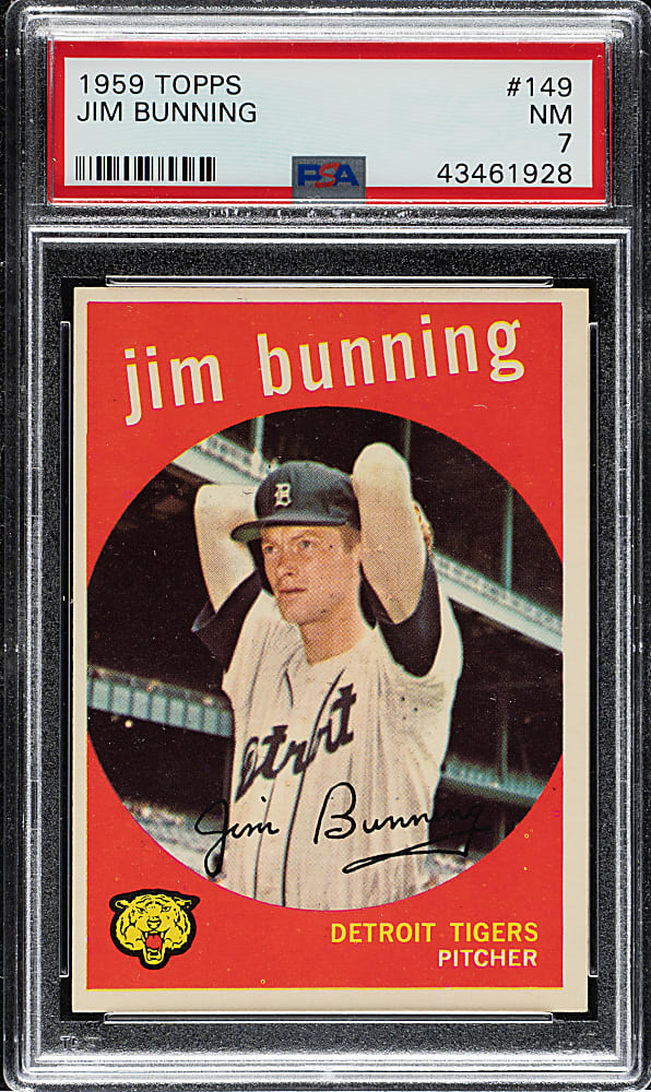 1959 Topps #149 Jim Bunning PSA NM 7