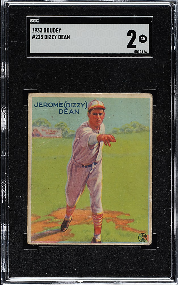 1933 R319 Goudey #223 Dizzy Dean SGC GOOD 2