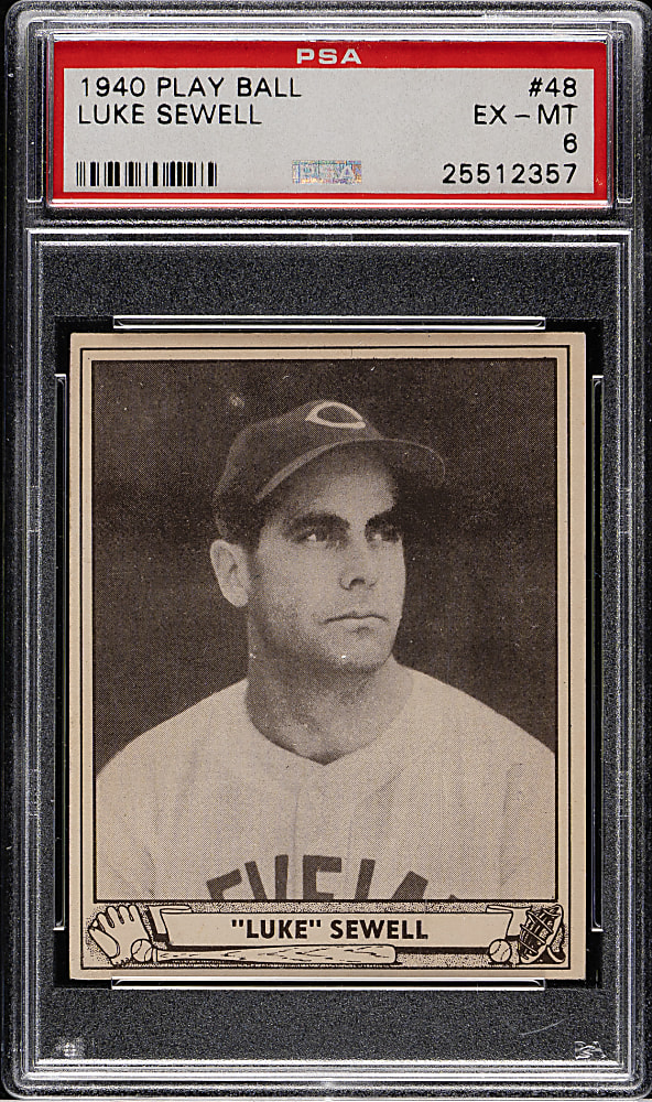 1940 R335 Play Ball #48 Luke Sewell PSA EX-MT 6
