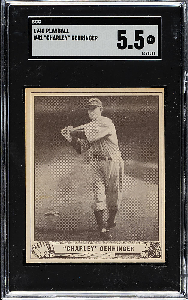 1940 R335 Play Ball #41 Charles Gehringer SGC EX+ 5.5
