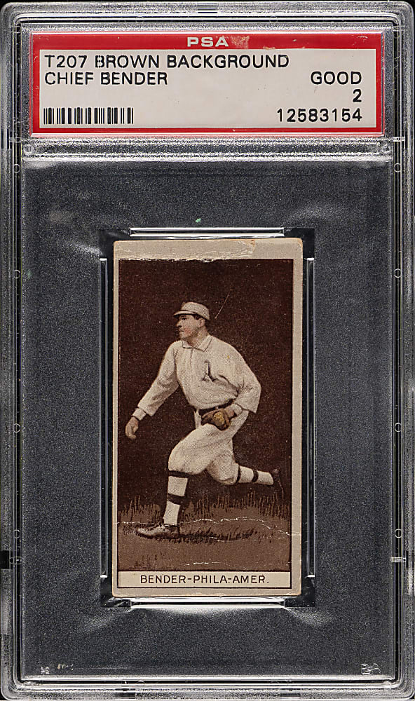 1912 T207 Brown Background Chief Bender PSA GOOD 2
