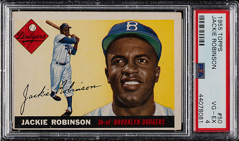 1955 Topps #50 Jackie Robinson PSA VG-EX 4