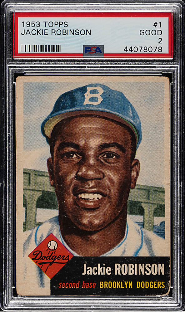 1953 Topps #1 Jackie Robinson PSA GOOD 2
