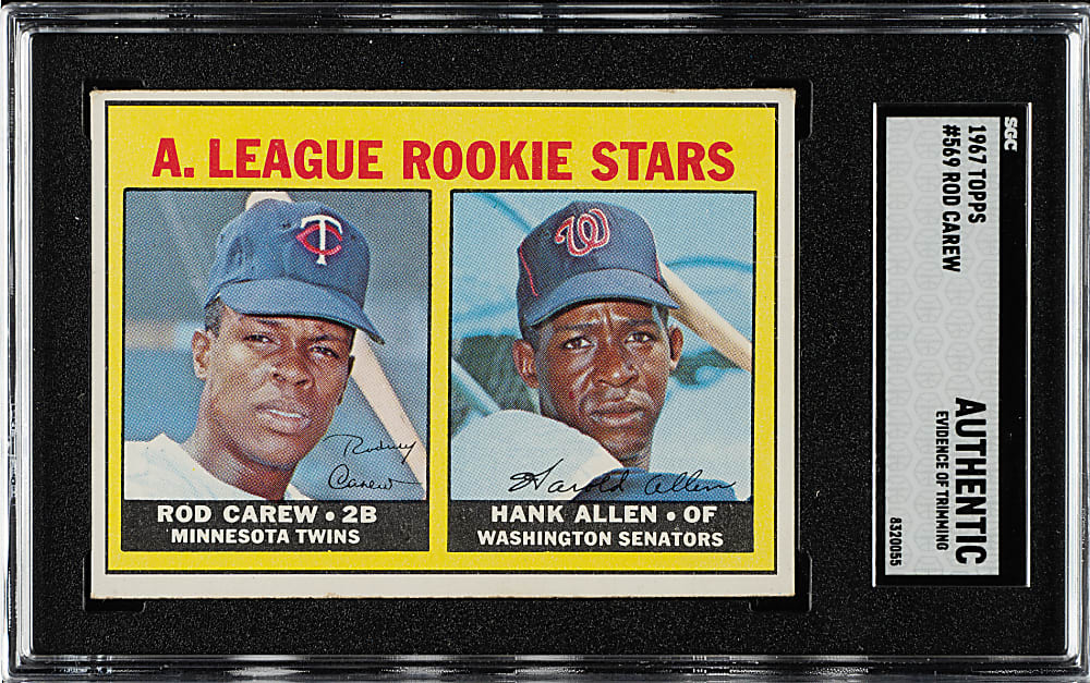 1967 Topps #569 Rod Carew Rookie SGC Authentic